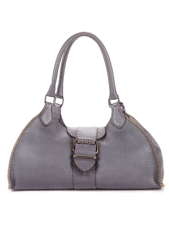 Fendi Handbags - Fendi by the Way Top Handle Purple Grain Calf Leather